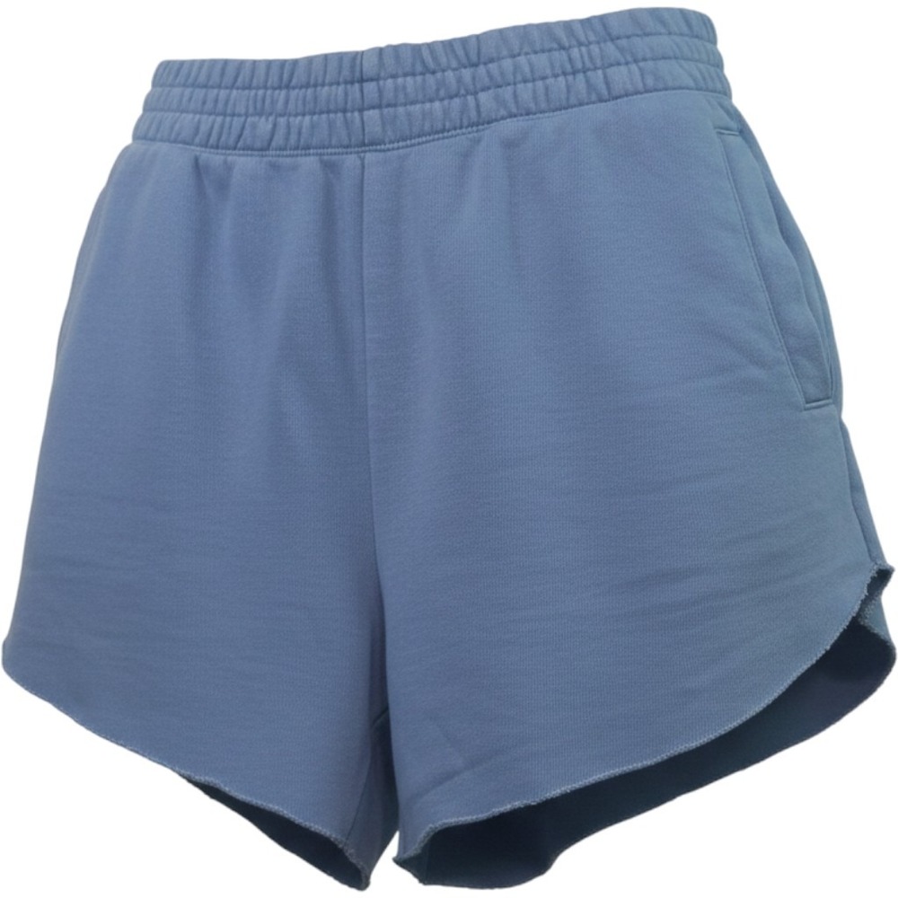 Aerie Women Blue French Terry Dolphin Hem Lounge Shorts Small Pockets